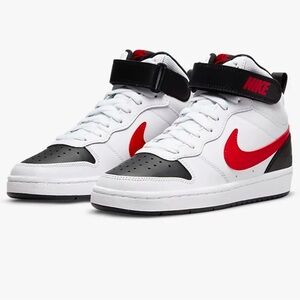 Nike Court Borough Mid 2
Big Kids Shoes white/black/red